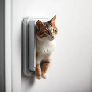 Klapka do drzwi dla kota z chipem