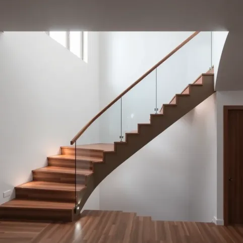 Klatka schodową w domu jednorodzinnym