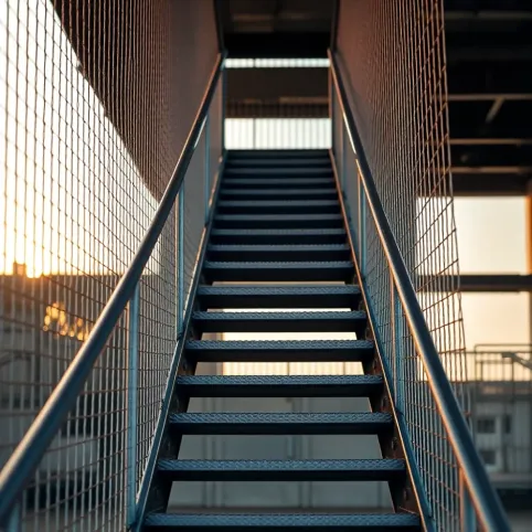 Klatki schodowe metalowe