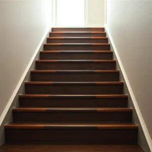 Kontrastowe oznaczenie schodów