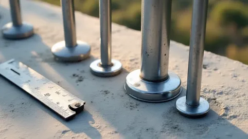 Kotwy do balustrady balkonowej