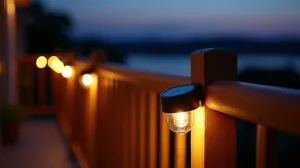 Lampki solarne na balustradę