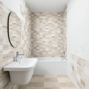 Łazienka płytki do połowy ściany