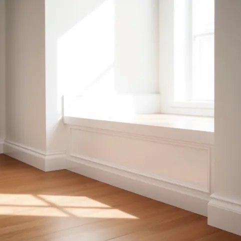 Listwa cokół do schodów biały