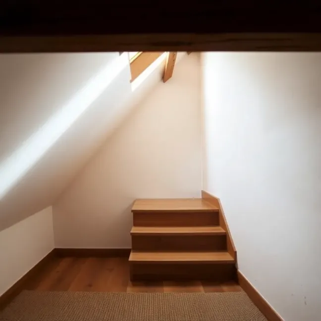 Małe schody na poddasze