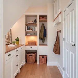 Miejsce pod schodami w przedpokoju