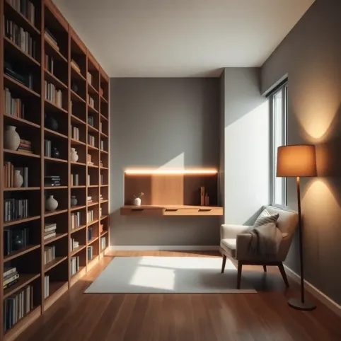 Miejsce pod schodami w salonie