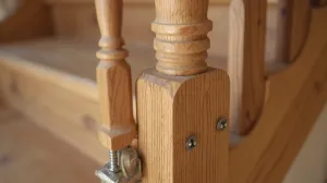 mocowanie balustrady do schodów drewnianych