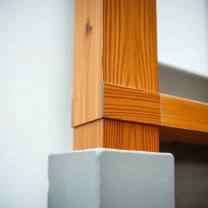 Mocowanie balustrady drewnianej do podłoża