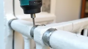 Mocowanie balustrady przez styropian