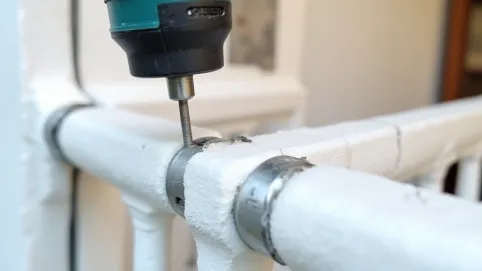 Mocowanie balustrady przez styropian