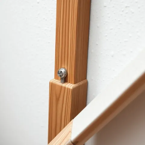 Mocowanie poręczy drewnianej do ściany