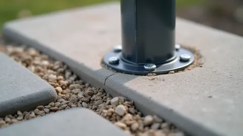 Mocowanie słupka balustrady