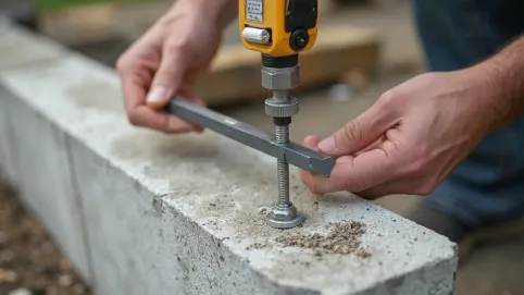 Mocowanie słupka balustrady 60x60