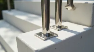 Mocowanie słupka balustrady pionowe