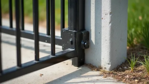 Montaż bramy dwuskrzydłowej do słupków betonowych