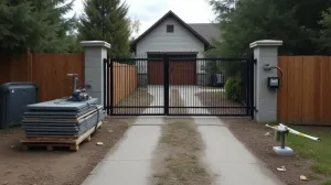 Montaż bramy przesuwnej cena robocizny Warszawa