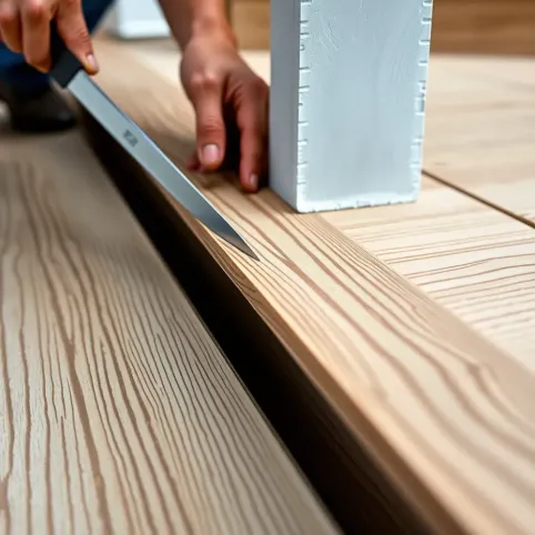 Montaż deski kompozytowej na schodach