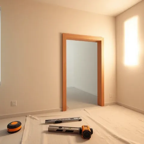 Montaż drzwi na krzywej ścianie