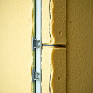 montaż drzwi w warstwie ocieplenia