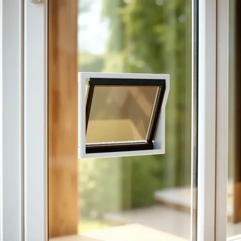 Montaż drzwiczek dla kota w oknie