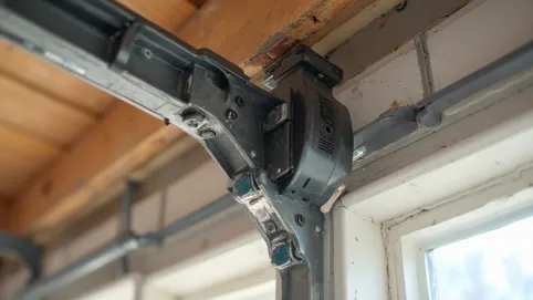 montaż napędu do bramy garażowej uchylnej