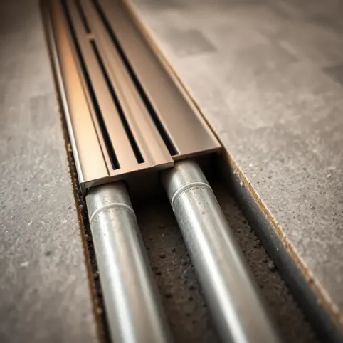 Montaż odpływ liniowy na ogrzewaniu podłogowym