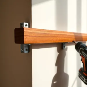 Montaż poręczy drewnianej do ściany