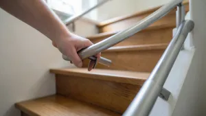 montaż poręczy na schodach