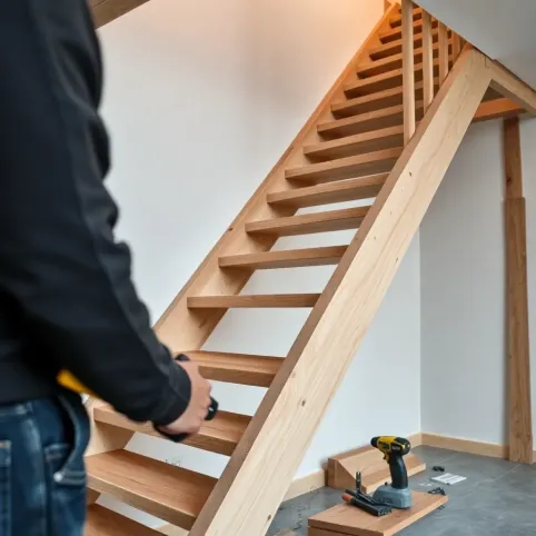Montaż schodów drewnianych samonośnych cena