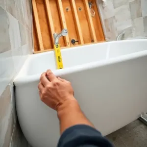 Montaż wanny pod płytki