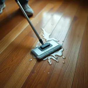 Mycie podłogi drewnianej