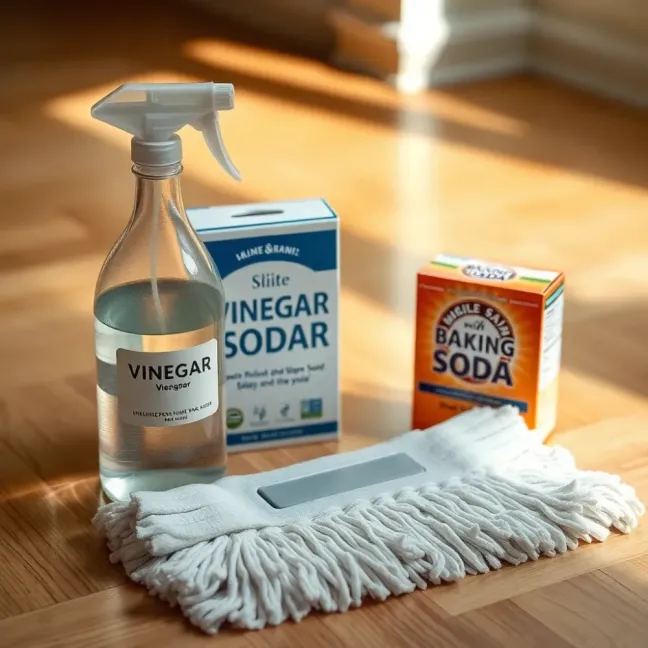 Mycie podłogi octem i soda