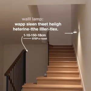 Na jakiej wysokości kinkiet na schodach