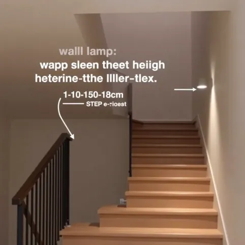 Na jakiej wysokości kinkiet na schodach