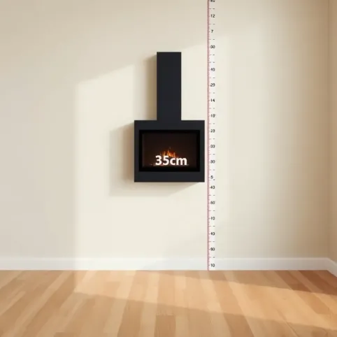 Na jakiej wysokości kominek od podłogi
