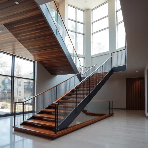 Nowoczesna Klatka Schodowa W Bloku