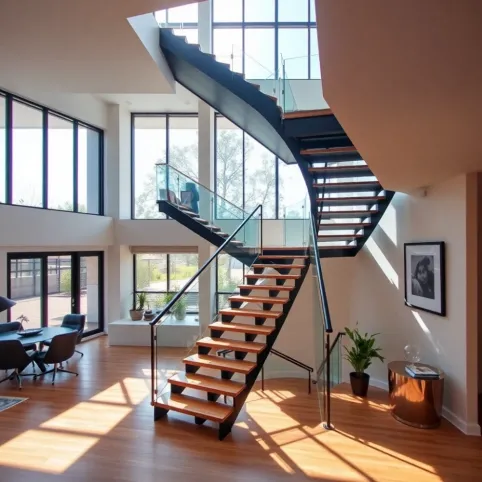 Nowoczesna Klatka Schodowa W Domu