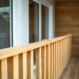 Nowoczesne balustrady balkonowe drewniane