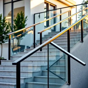Nowoczesne barierki na schody zewnętrzne