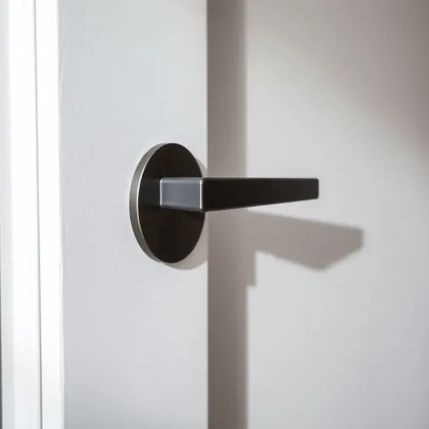 Nowoczesne klamki do białych drzwi