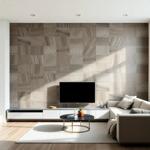 Nowoczesne płytki do salonu na ścianę