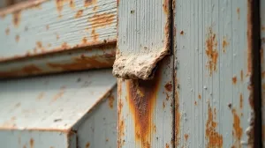 Odchodzi okleina z bramy