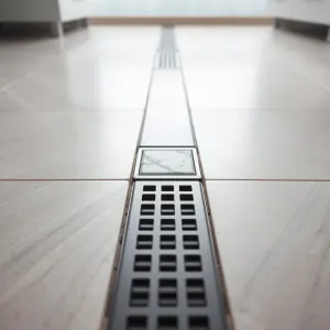 Odpływ liniowy z wklejoną płytką