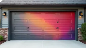 oklejanie bramy garażowej