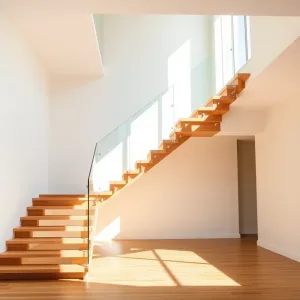 Otwarte schody w salonie
