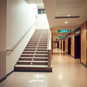 Oznaczenie schodów w budynkach użyteczności publicznej