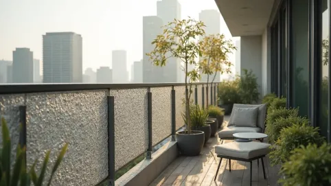 panele na balkon na balustradę