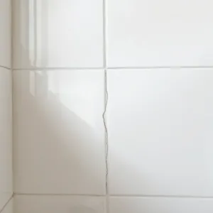 Pękniętą płytka w łazience