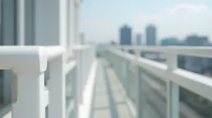 Plastikowe balustrady na balkon